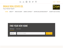 Tablet Screenshot of disallerealestate.com